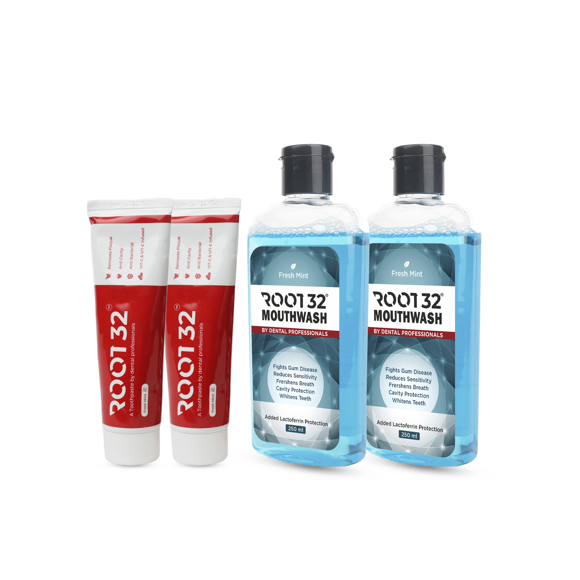 Toothpaste & Mouthwash Family Combo